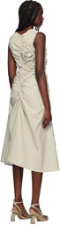Renaissance Renaissance Gray Kyra Cotton Midi Dress