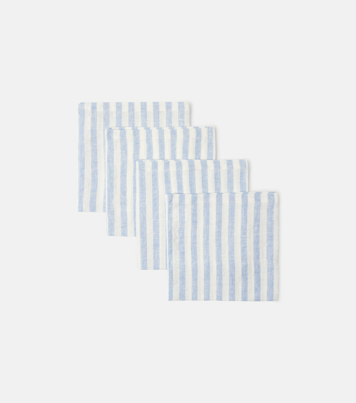 Once Milano Set of 4 striped linen napkins