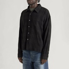 mfpen Men's Check Priority Shirt in Overdyed Black Check