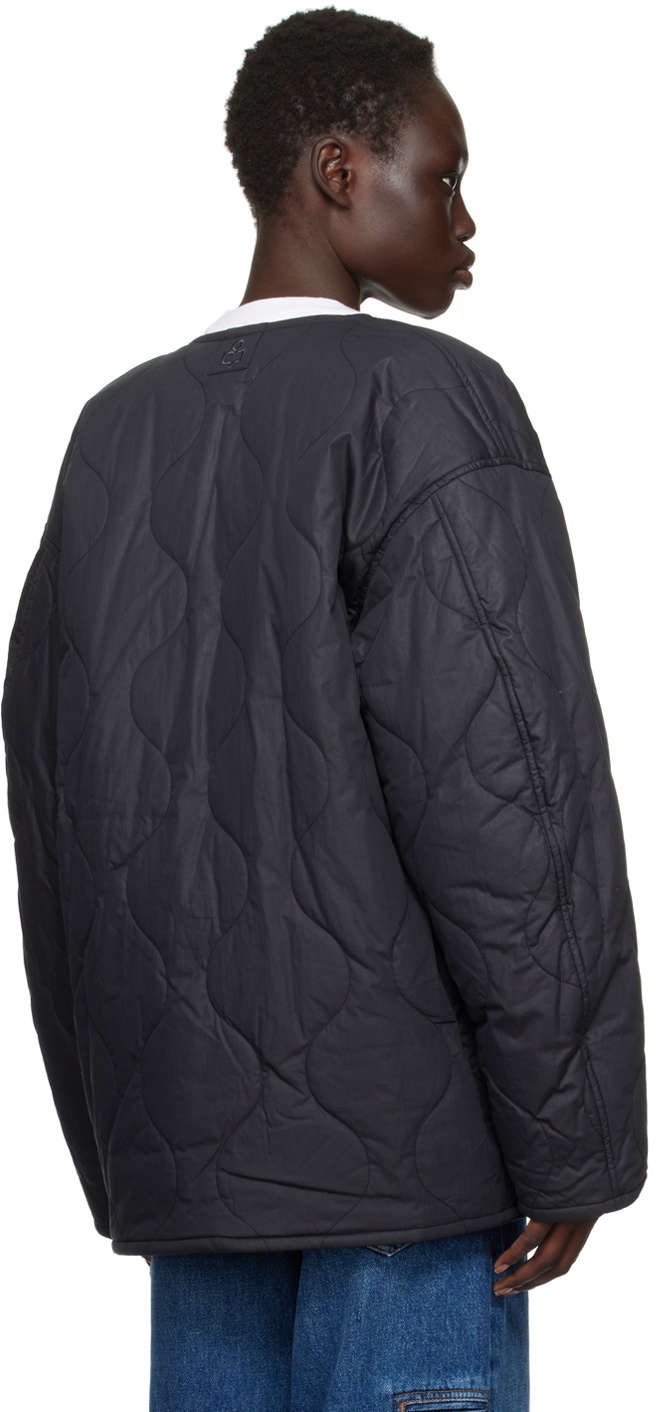 Isabel Marant Etoile Black Nesmae Reversible Coat Isabel Isabel Marant Etoile Black Nesmae Reversible Coat Isabel