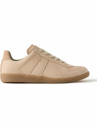 Maison Margiela - Replica Suede-Trimmed Leather Sneakers - Neutrals