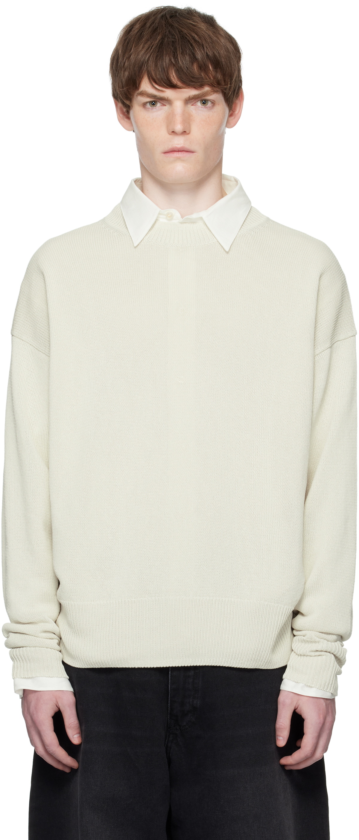 Studio Nicholson Gray Kami Sweater