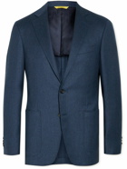 Canali - Impeccable Slim-Fit Super 120s Wool-Flannel Suit Jacket - Blue