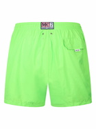 MC2 Saint Barth Man Lightweight Fabric Fluo Green Swim Shorts Lighting Pantone | Pantone® Special Edition