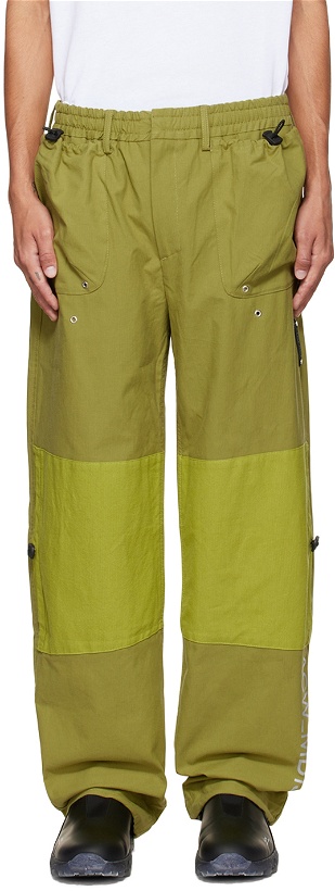 Photo: A-COLD-WALL* Green Paneled Trousers
