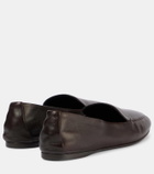Khaite Monroe leather loafers
