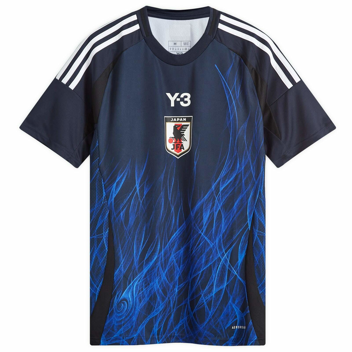 Y-3 Men's x JFA 2024 Away Football Jersey in Core White Y-3