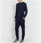 Ralph Lauren Purple Label - Tapered Brushed Modal and Cotton-Blend Sweatpants - Blue