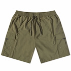 Polar Skate Co. Men's Utility Swim Shorts in Dark Olive