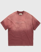 Reternity Contrast Stitch T Shirt Red - Mens - Shortsleeves