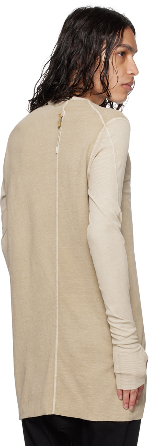Boris Bidjan Saberi Beige LS1.2 TF Long Sleeve T-Shirt