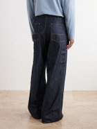 FULLCOUNT - Double-Knee Wide-Leg Jeans - Blue