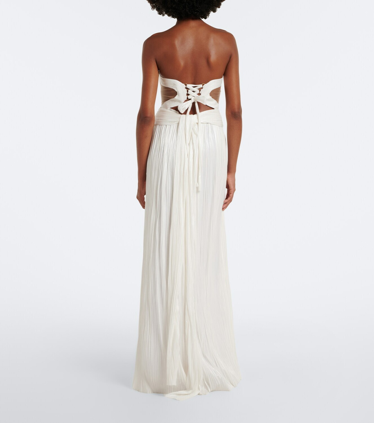 Maria Lucia Hohan Kamina cutout silk tulle bustier gown