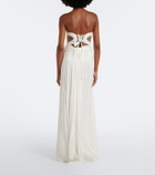 Maria Lucia Hohan Kamina cutout silk tulle bustier gown