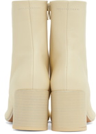 MM6 Maison Margiela Off-White Anatomic Ankle Boots