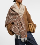 Loewe Anagram alpaca and wool-blend scarf
