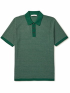 Mr P. - Cotton and Silk-Blend Polo Shirt - Green