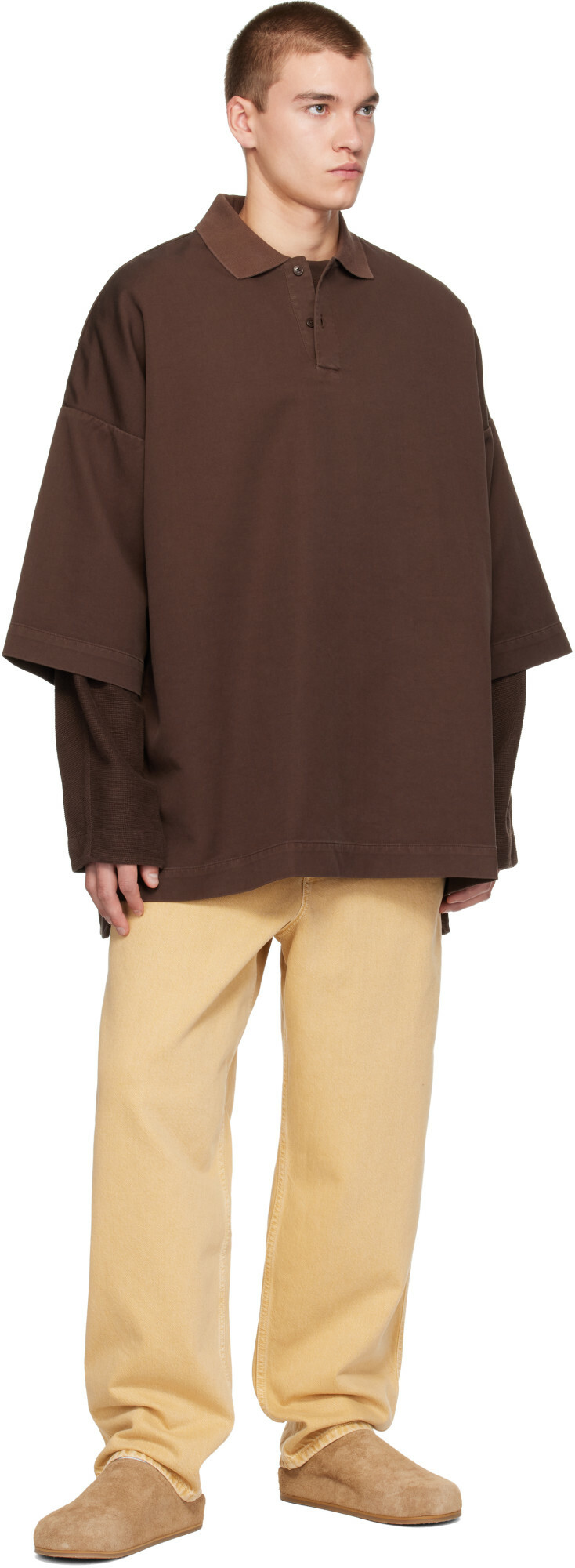CASEY CASEY Brown Wiggle Equerre Polo