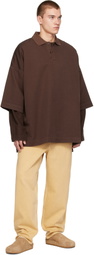 CASEY CASEY Brown Wiggle Equerre Polo
