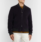 Mr P. - Wool-Blend Bomber Jacket - Blue