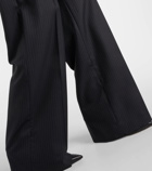 Alexander McQueen Pinstripe wool wide-leg pants