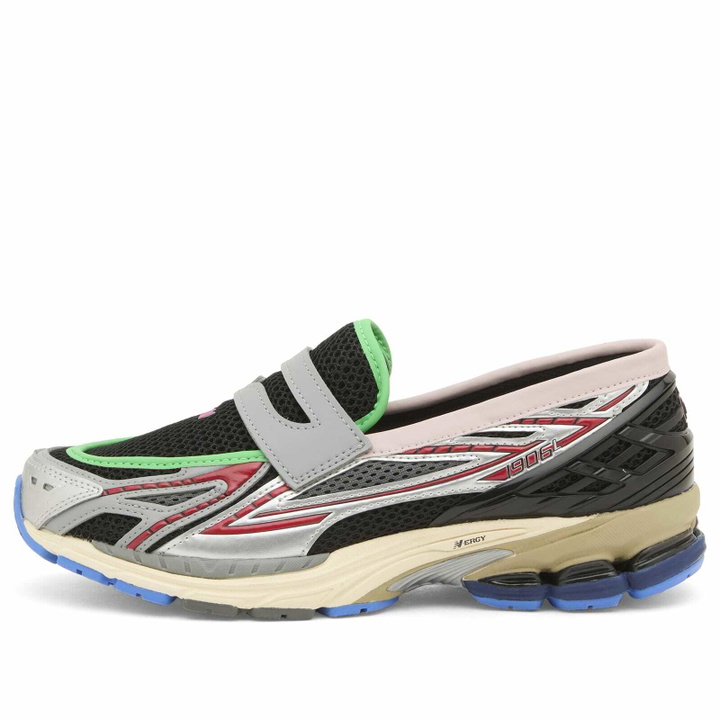 Photo: New Balance 1906 Loafer Sneaker in Silver Metallic/Black/Fire Cracker