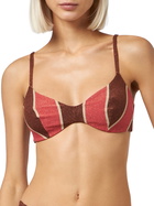 MC2 Saint Barth Woman Striped Lurex Scoop Bralette Beach Top May