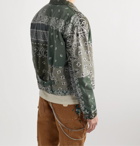 KAPITAL - Reversible Patchwork Bandana-Print Cotton-Flannel Overshirt - Green