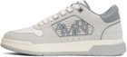 AMIRI Gray & White Suede Classic Low Sneakers