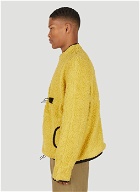Zipper Fleece Sweatshirt in Yellow