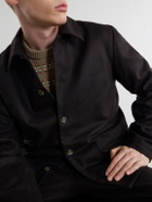 A.P.C. - Brest Wool-Blend Twill Blouson Jacket - Brown