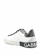 DOLCE & GABBANA - Logo Leather Sneakers