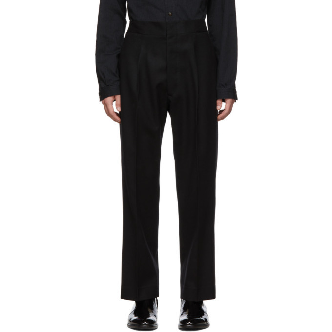 Photo: Maison Margiela Black Wool Flannel Trousers