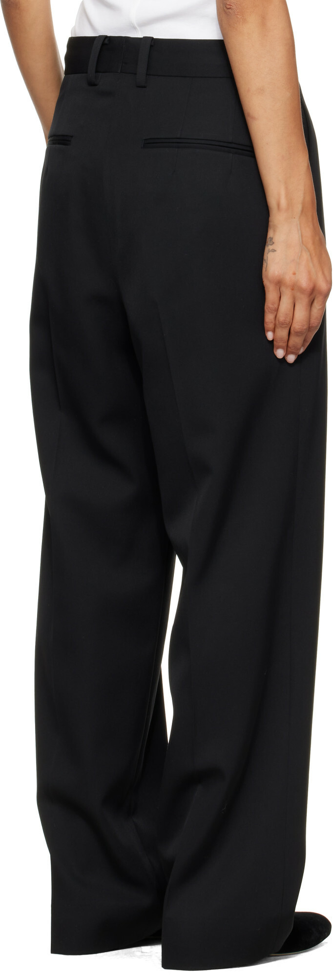 ssstein Black Straight Trousers