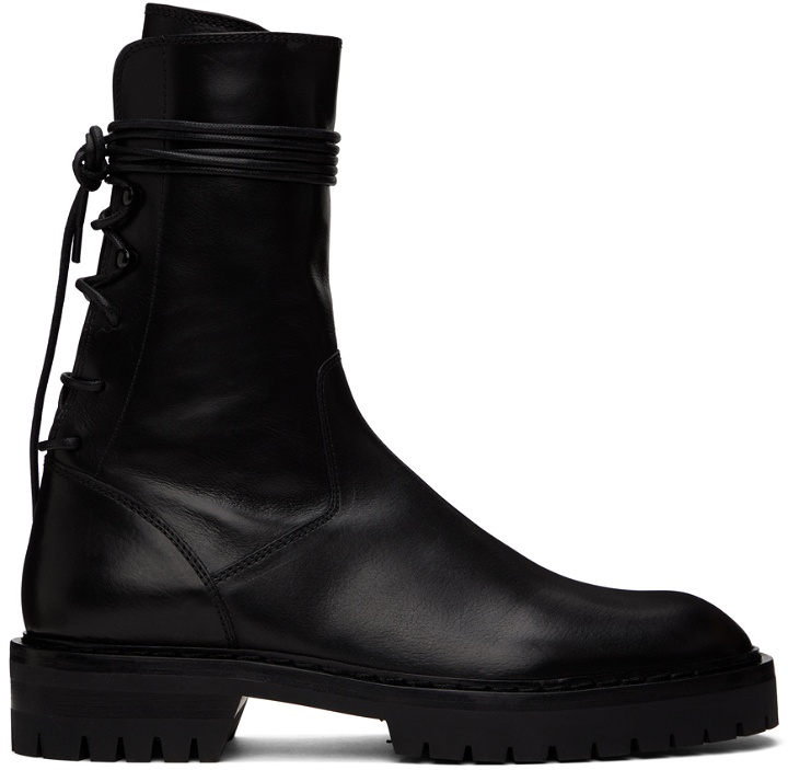 Photo: Ann Demeulemeester Black Louise Lace-Up Boots