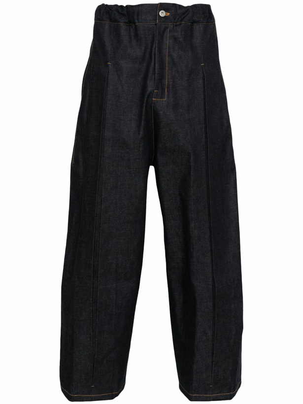 Photo: SAGE NATION Blue Box-Pleat Jeans