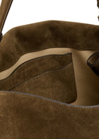 Toteme T-lock Suede top Handle bag - Taupe - One Size