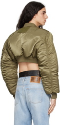 VTMNTS Khaki & Gray Alpha Industries Edition Reversible Bomber Jacket