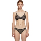 Stella McCartney Black Ruby Roaring Triangle Bra