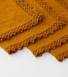 Once Milano Set of 4 macramé linen napkins
