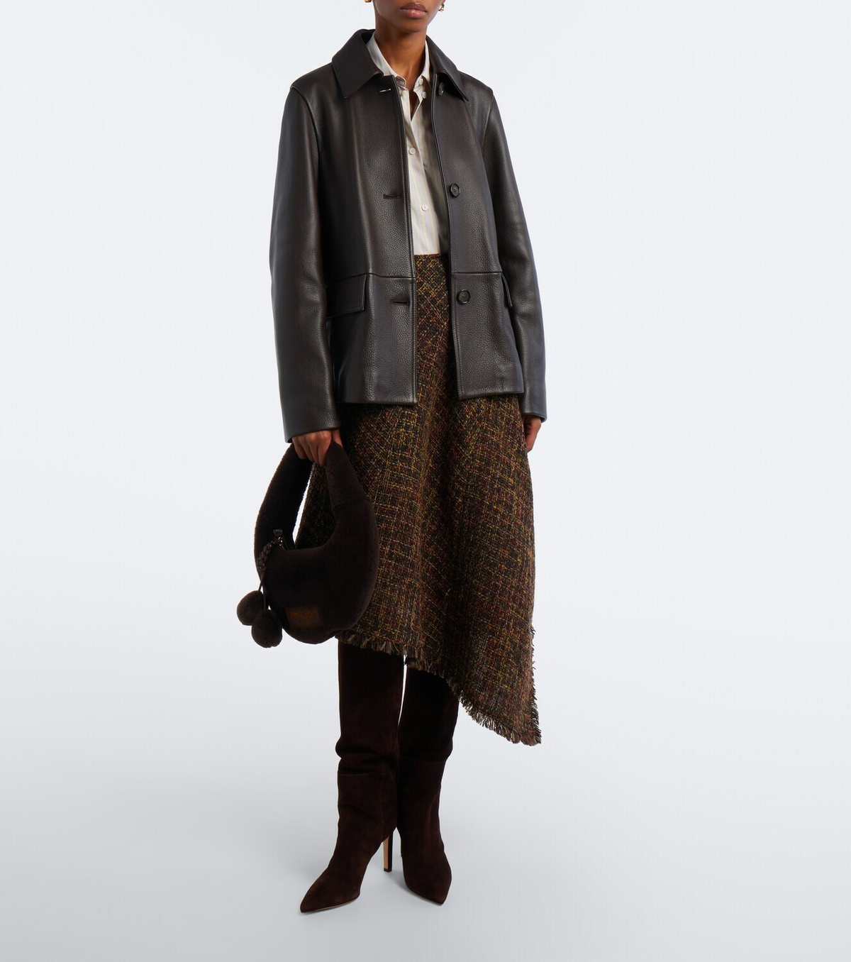Jimmy Choo Winter shearling top-handle bag