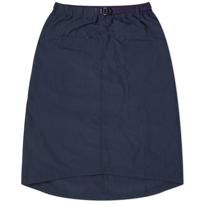 Photo: Gramicci Women's Nylon Packable Midi Skirt in Navy