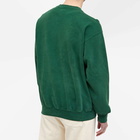 Sporty & Rich Wellness Ivy Crew Sweat in Racing Green/White