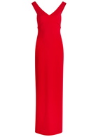 Solace London Nalani Crepe Maxi Dress Red