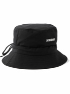 Jacquemus - Logo-Appliquéd Cotton-Canvas Bucket Hat - Black