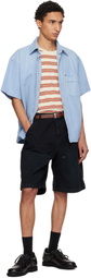 WOOYOUNGMI Blue Faded Denim Shirt