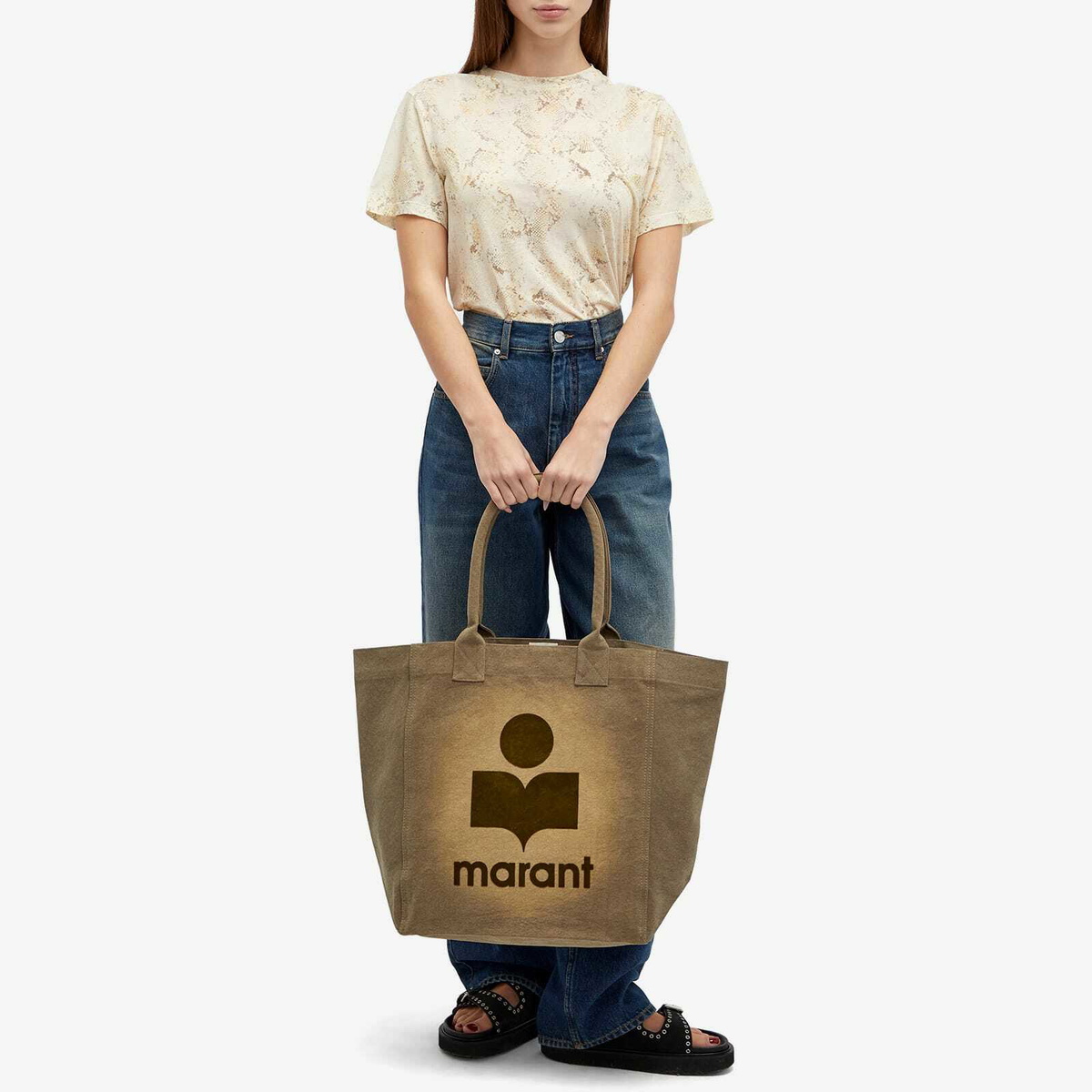 Isabel Marant Women's Yenky Tote in Khaki 