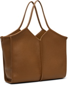 HEREU Brown Calella Medium Squared Tote
