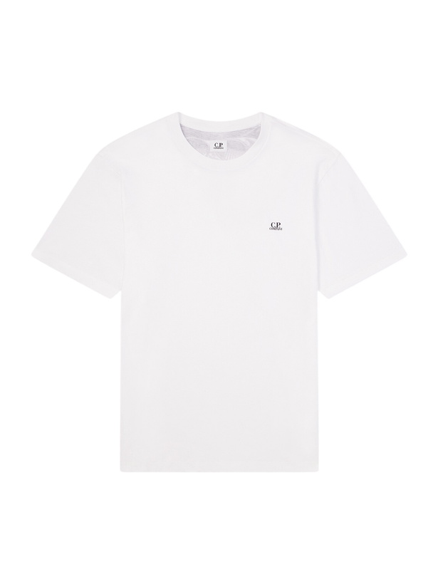 Photo: C.P. Company - Goggle Logo-Print Cotton-Jersey T-Shirt - White
