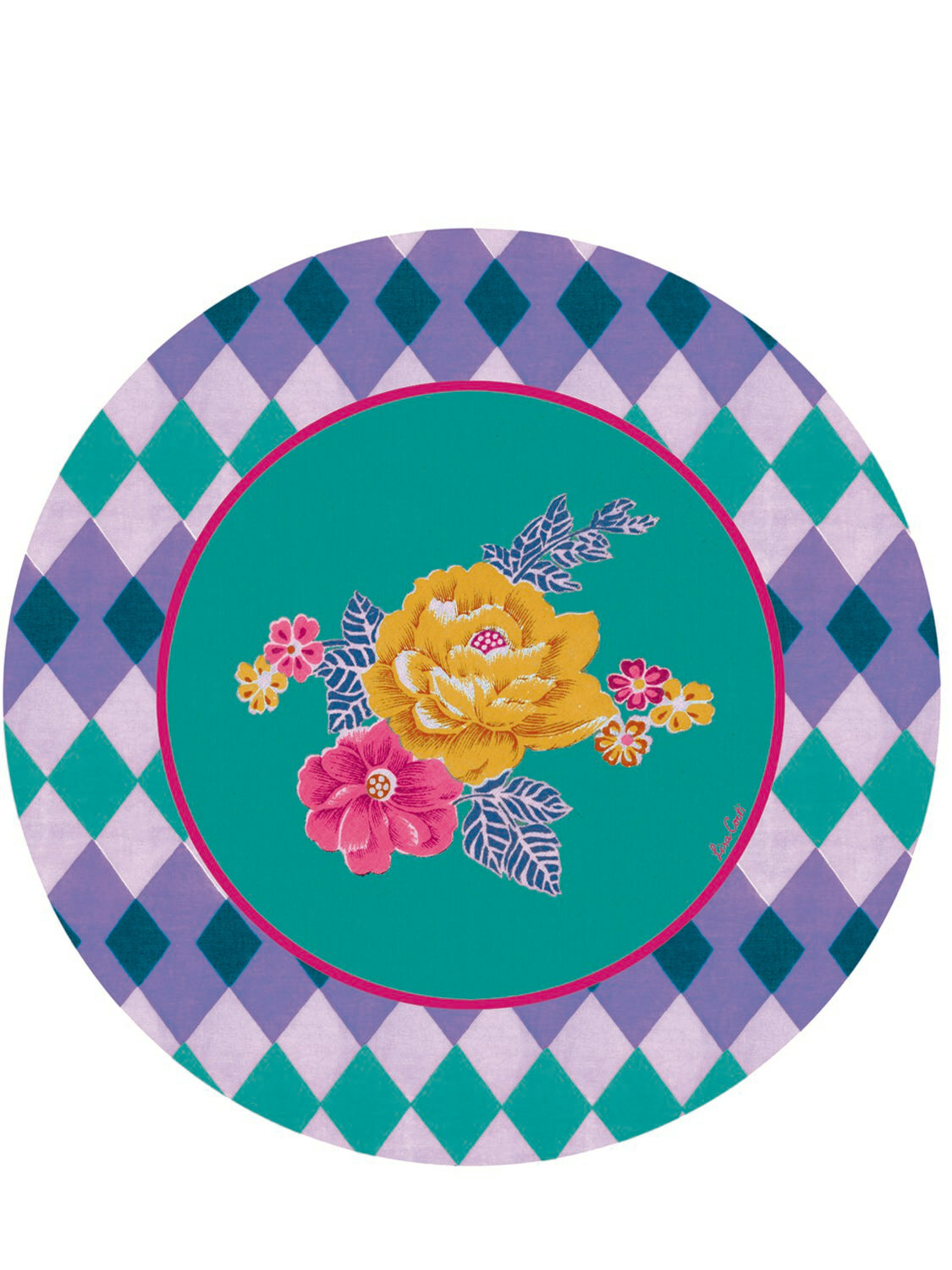 LISA CORTI Losanga Lacquered Wood Placemat